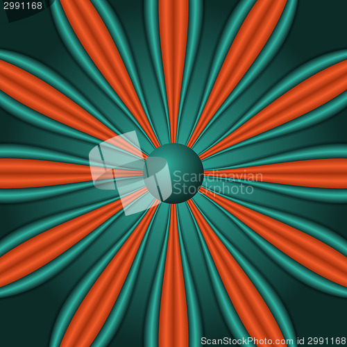 Image of Abstract flower like burst 