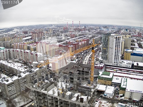 Image of Construction of residential complex in Tyumen