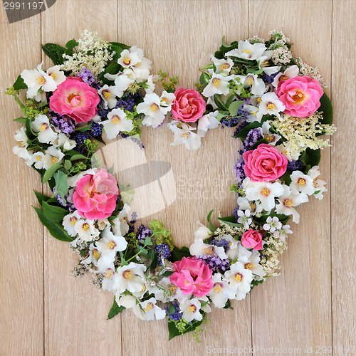 Image of Heart Flower Wreath