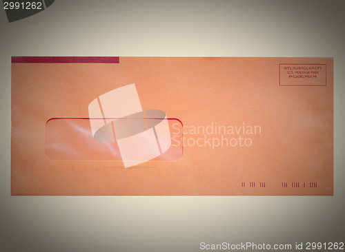 Image of Retro letter envelope