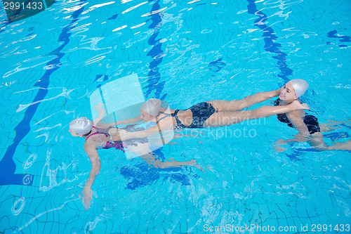 Image of help and rescue on swimming pool