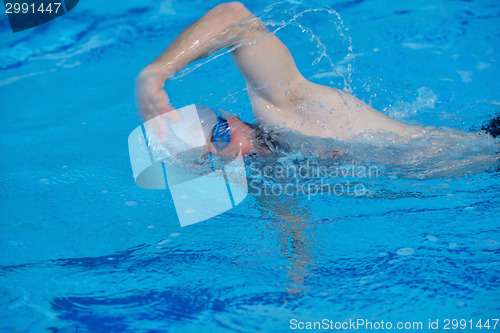 Image of children group  at swimming pool