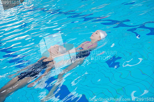 Image of help and rescue on swimming pool