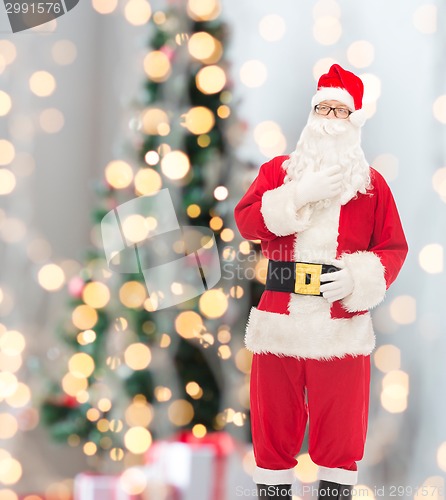 Image of man in costume of santa claus