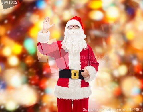 Image of man in costume of santa claus