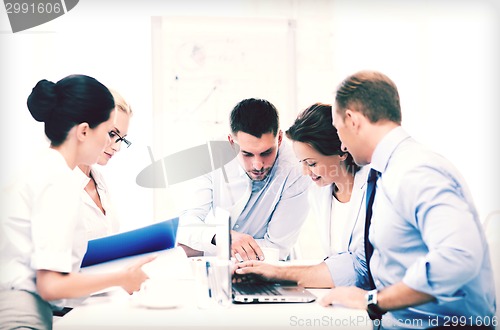 Image of business team having meeting in office