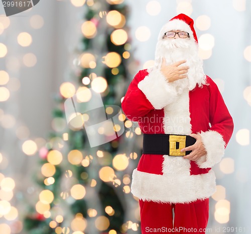 Image of man in costume of santa claus