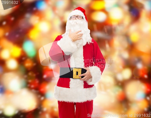 Image of man in costume of santa claus