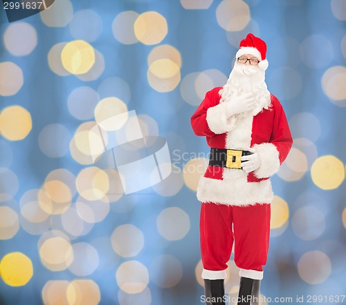 Image of man in costume of santa claus