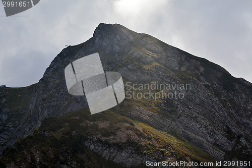 Image of mountain slopes in sunny weather