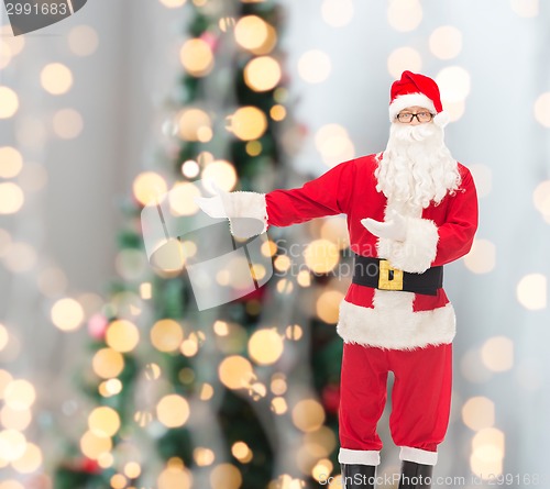 Image of man in costume of santa claus