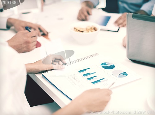 Image of business team having discussion in office