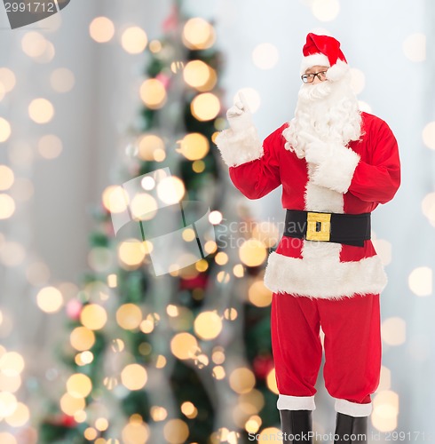 Image of man in costume of santa claus