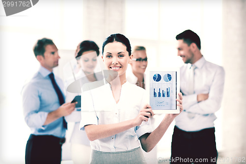 Image of businesswoman with tablet pc