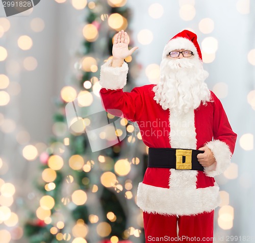 Image of man in costume of santa claus