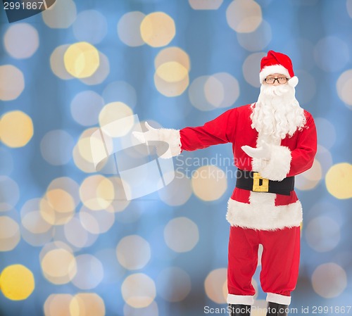 Image of man in costume of santa claus