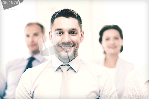 Image of businessman in office