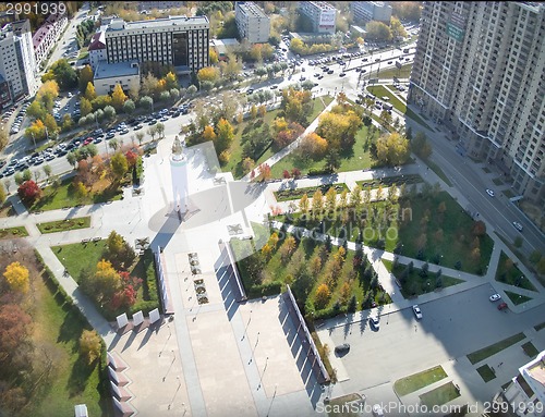 Image of World war 2 Memorial Square. Tyumen. Russia