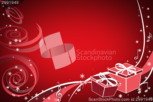 Image of red christmas background