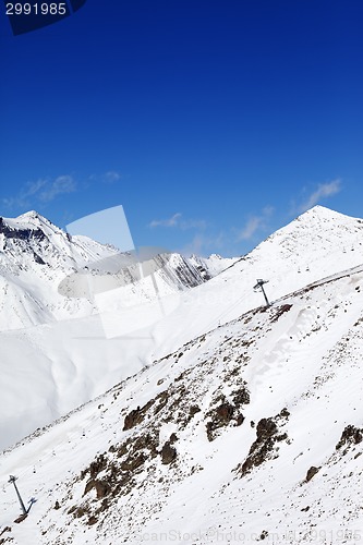 Image of Winter mount at sunny nice day