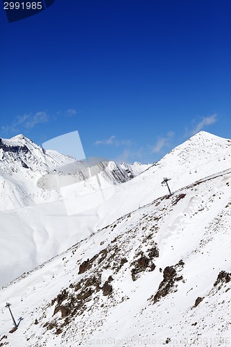 Image of Winter mount at sunny nice day