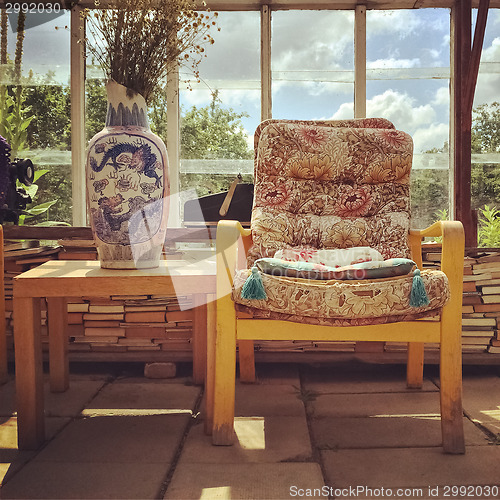 Image of Retro style furniture in a country house