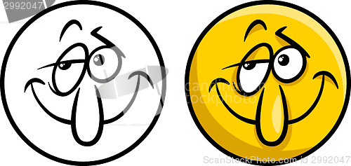 Image of character face cartoon illustration