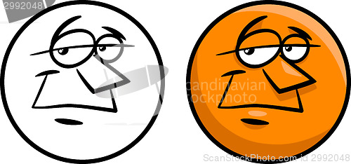 Image of character face cartoon illustration