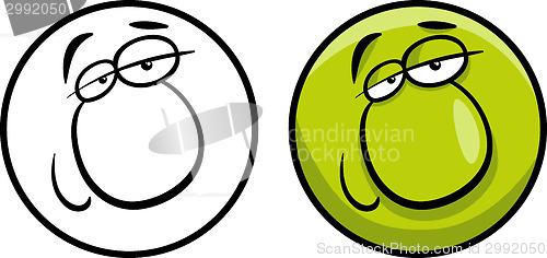 Image of character face cartoon illustration