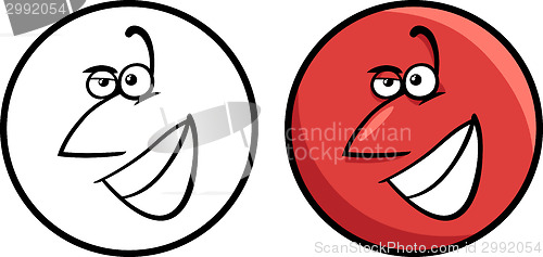 Image of character face cartoon illustration