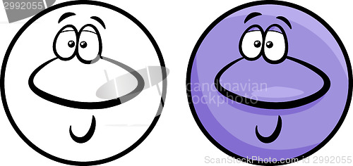 Image of character face cartoon illustration