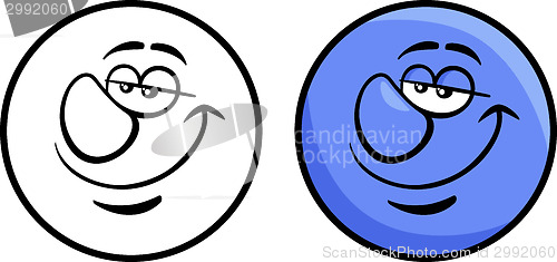 Image of character face cartoon illustration