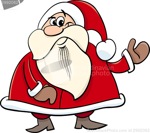 Image of santa claus cartoon illustration