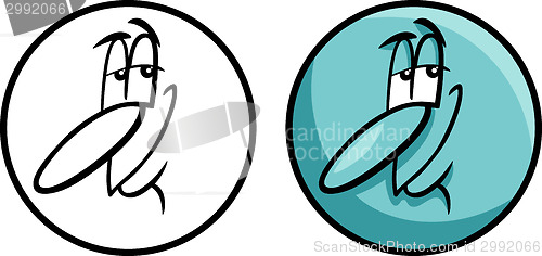 Image of character face cartoon illustration