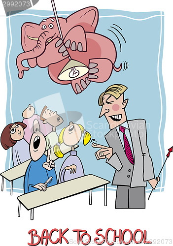 Image of back to school cartoon illustration