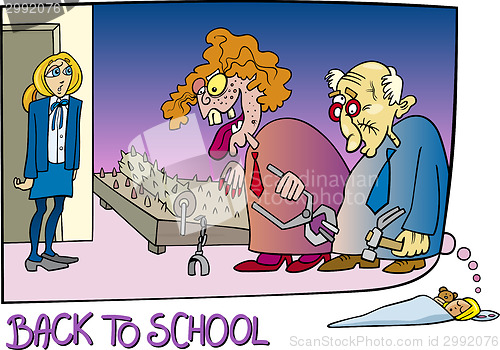 Image of back to school cartoon illustration