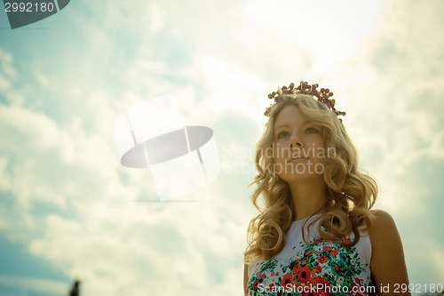 Image of Portrait of beautiful bride.