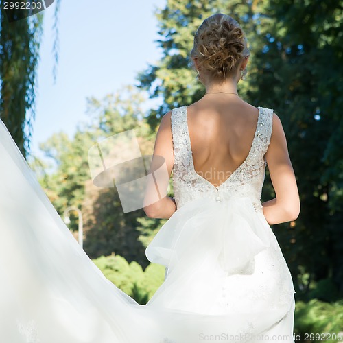 Image of Portrait of beautiful bride.