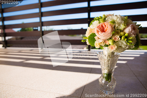 Image of wedding bouquet, flowers, roses, beautiful bouquet