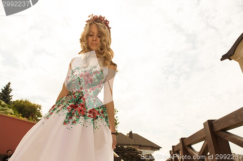 Image of Portrait of beautiful bride.