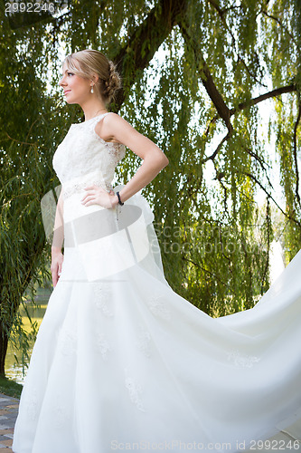 Image of Portrait of beautiful bride.