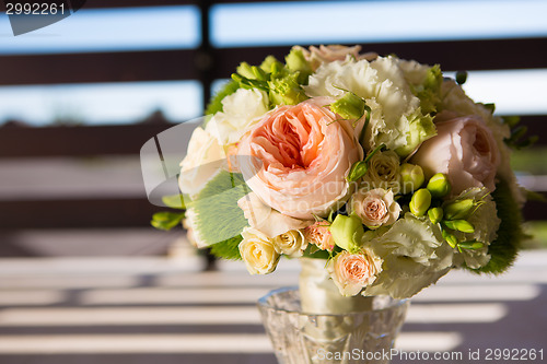 Image of wedding bouquet, flowers, roses, beautiful bouquet