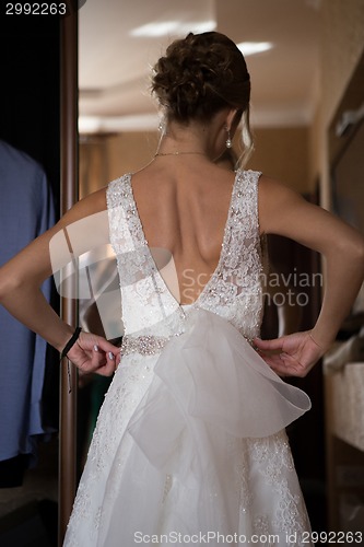 Image of Portrait of beautiful bride.