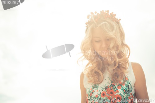 Image of Portrait of beautiful bride.