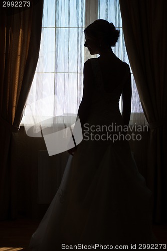 Image of Portrait of beautiful bride.