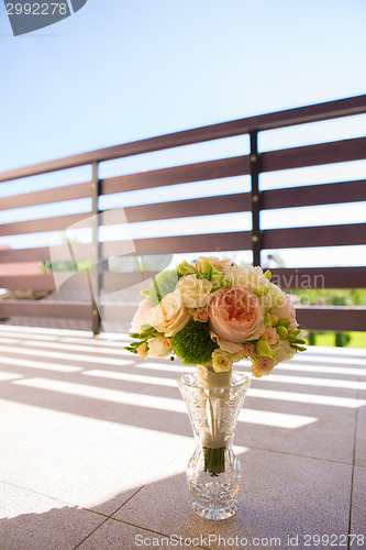 Image of wedding bouquet, flowers, roses, beautiful bouquet