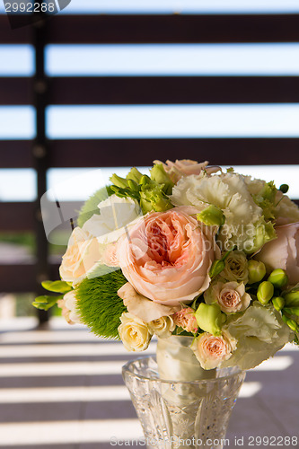 Image of wedding bouquet, flowers, roses, beautiful bouquet