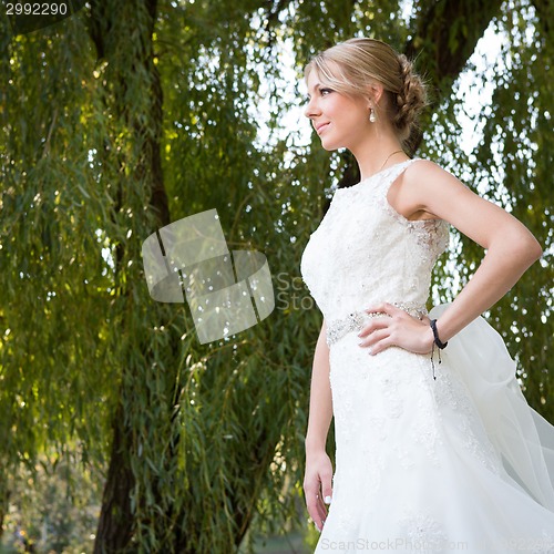 Image of Portrait of beautiful bride.
