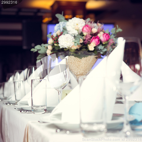 Image of Beautiful flowers on table