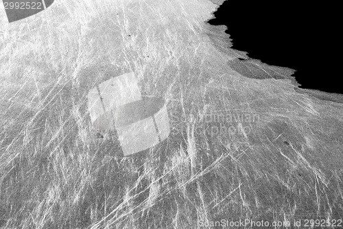 Image of Texture of river ice photographed